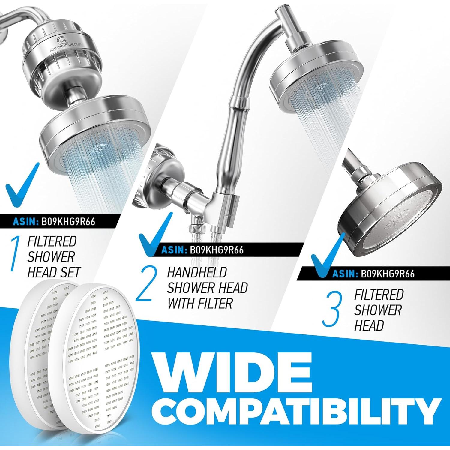 Cartucho Filtro de Ducha AquaHomeGroup Vitamina C E A - 2 Unidades