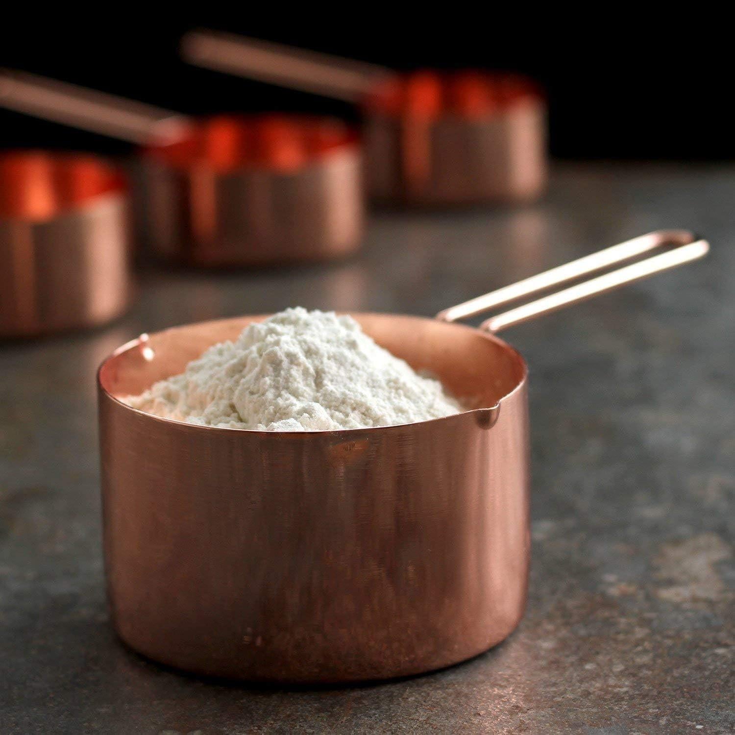 Juego de Tazas y Cucharas Medidoras Acero Inoxidable KAISHANE