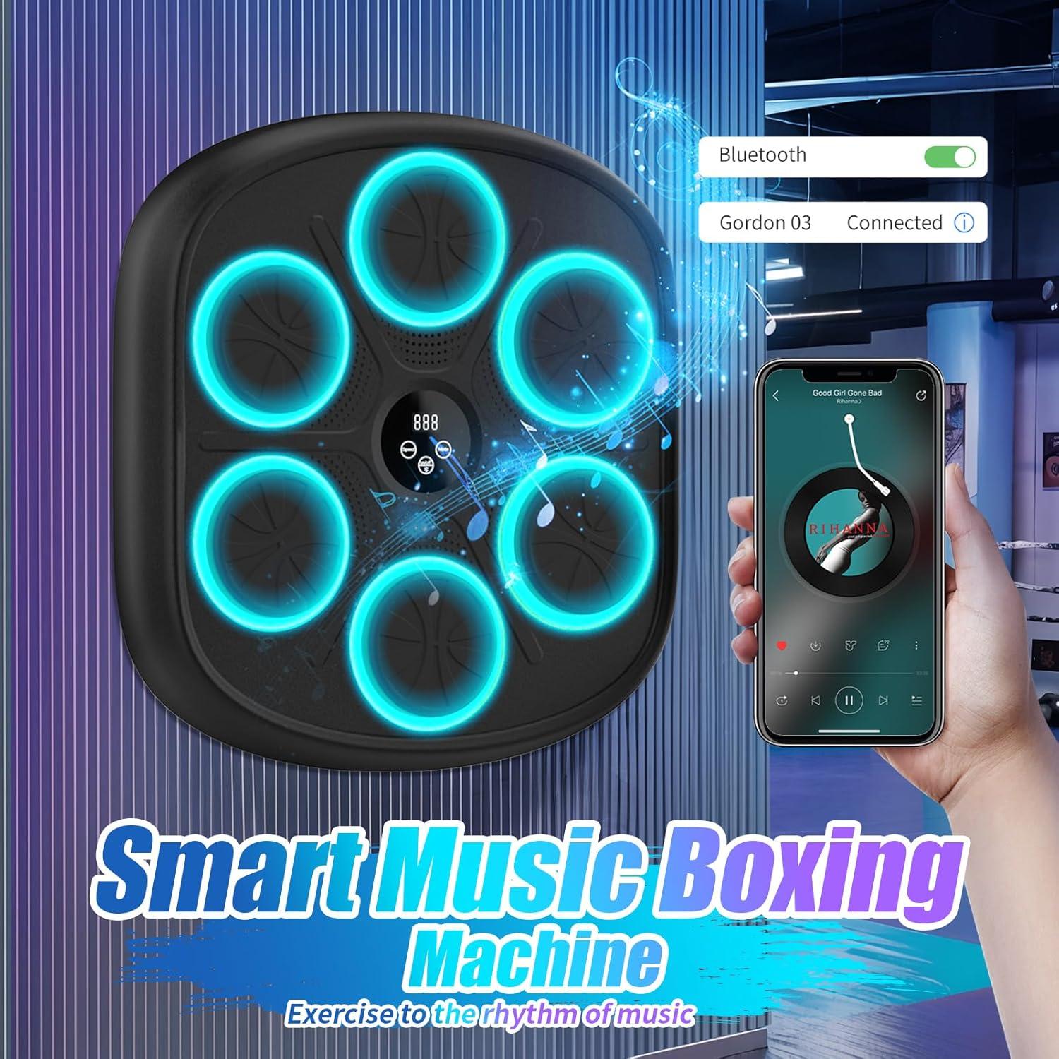 Máquina de Boxeo Musical Yucate 2025 con Guantes y 9 Modos