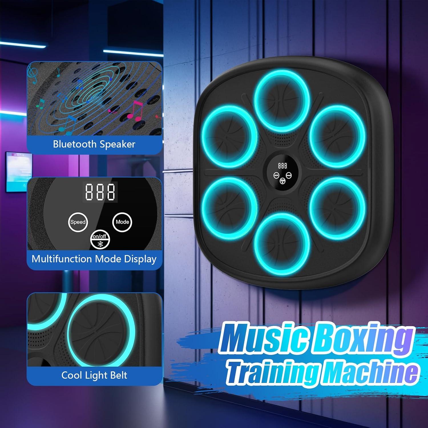 Máquina de Boxeo Musical Yucate 2025 con Guantes y 9 Modos