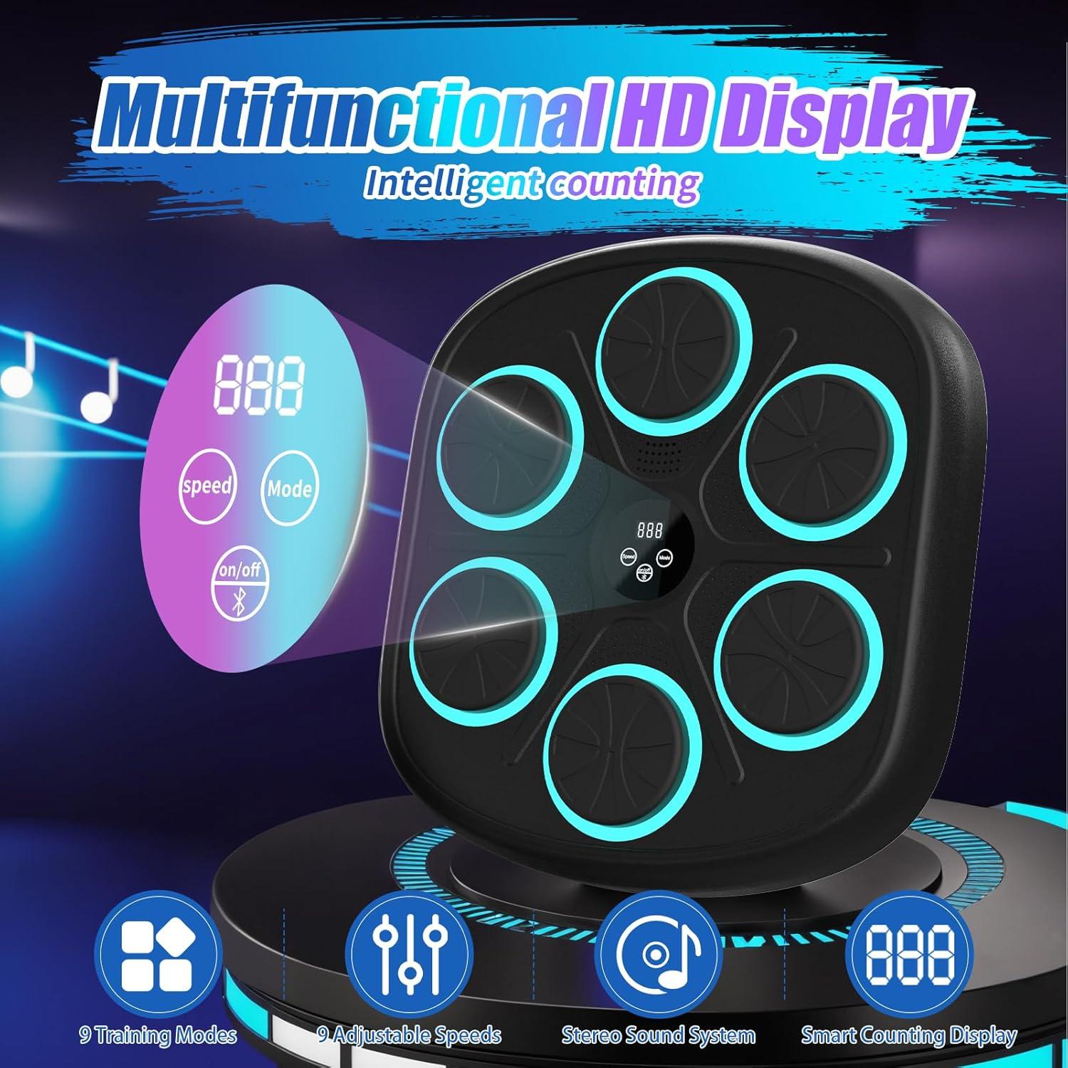 Máquina de Boxeo Musical Yucate 2025 con Guantes y 9 Modos