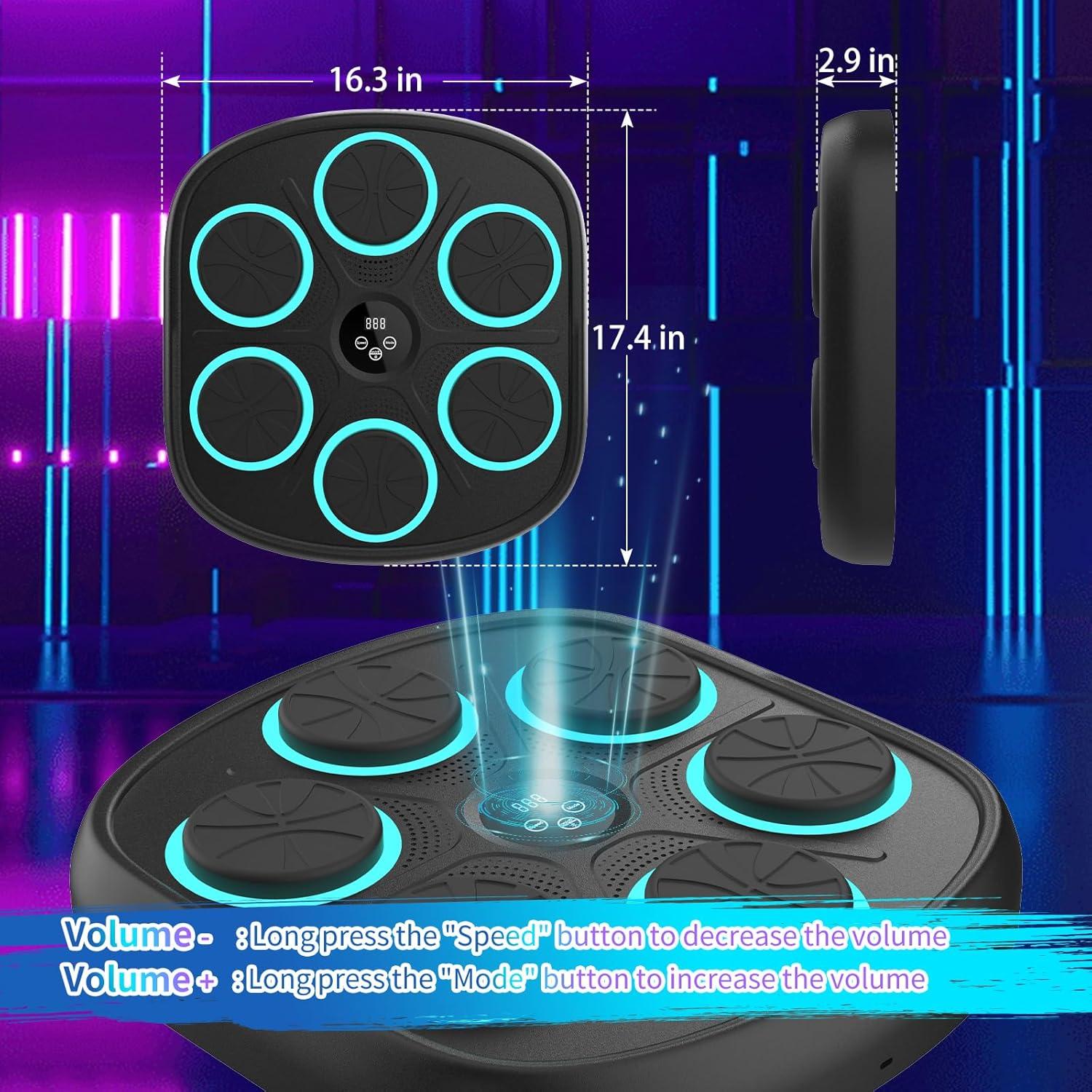 Máquina de Boxeo Musical Yucate 2025 con Guantes y 9 Modos