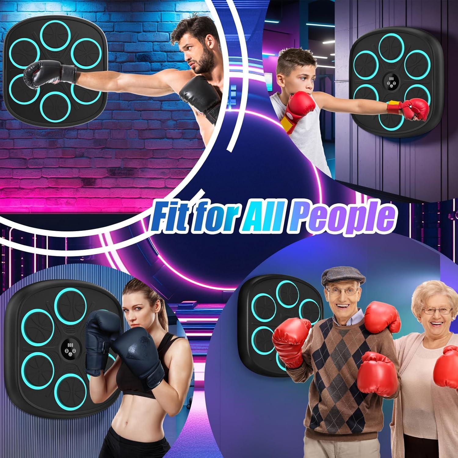 Máquina de Boxeo Musical Yucate 2025 con Guantes y 9 Modos