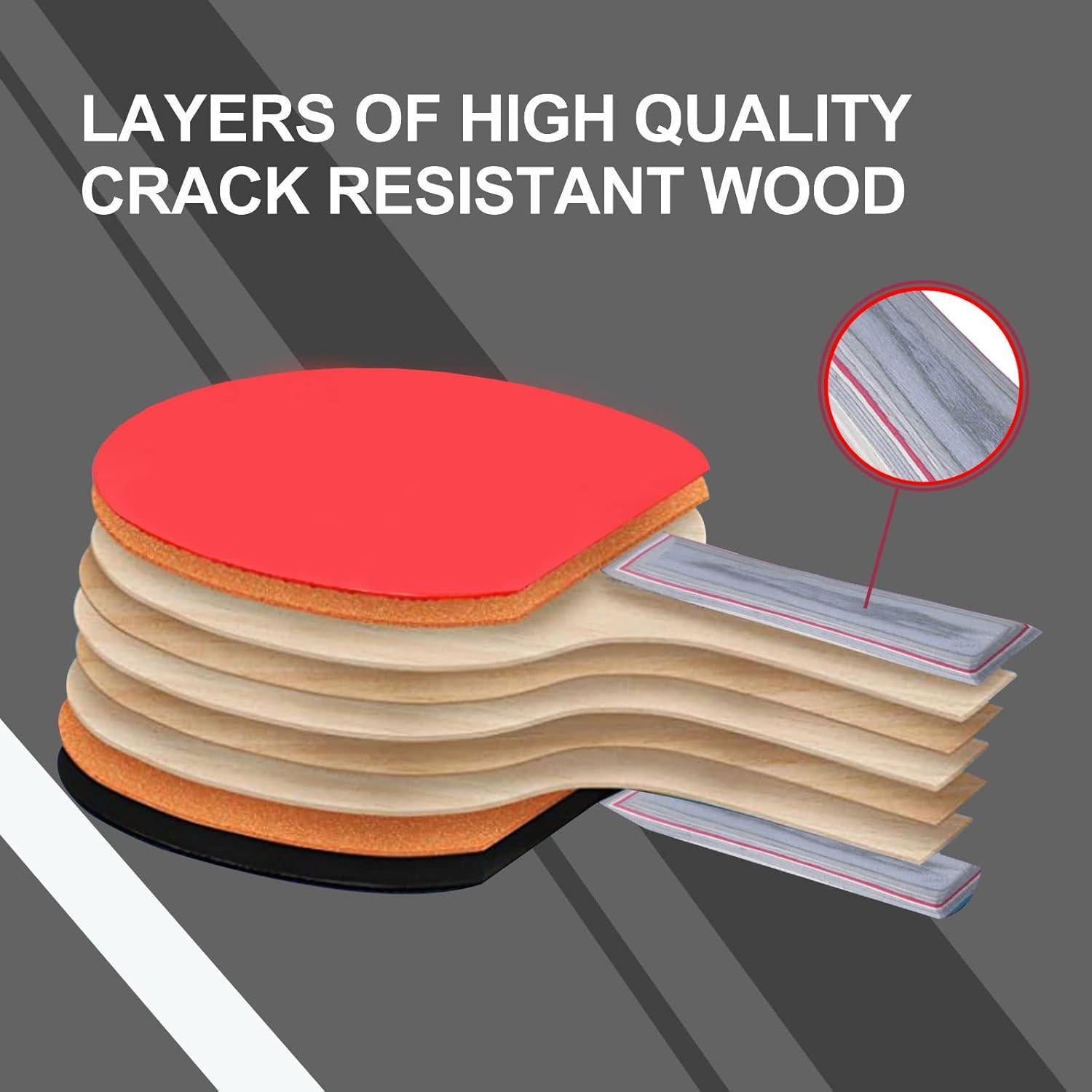 Set de Palas de Ping Pong WIn SPORTS con 6 Pelotas