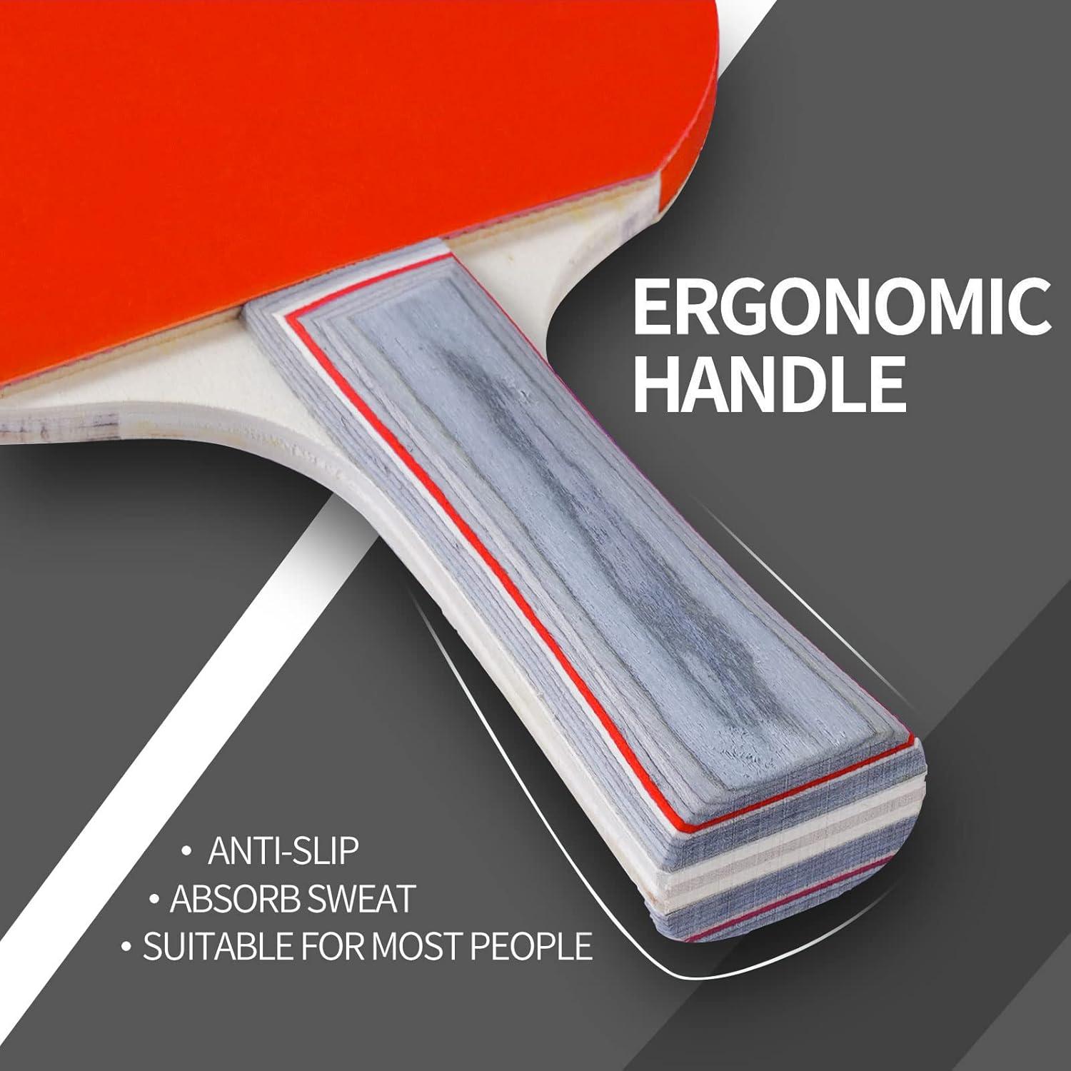 Set de Palas de Ping Pong WIn SPORTS con 6 Pelotas