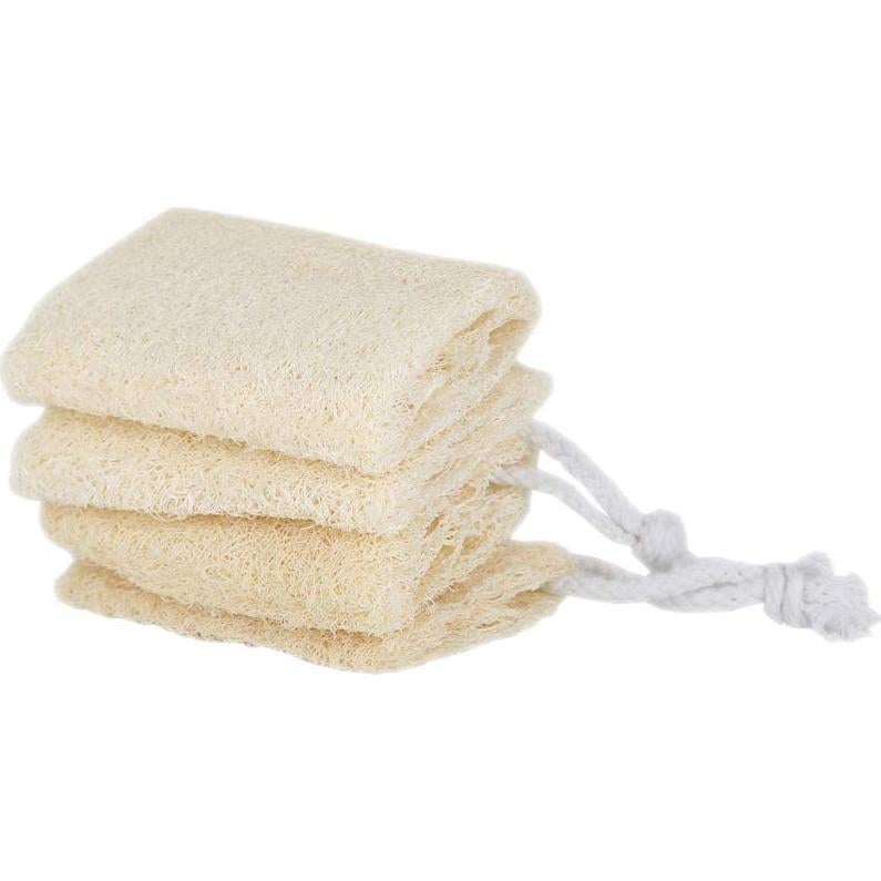Esponja Exfoliante de Loofah Natural 10 cm - Paquete de 4