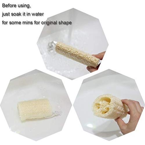 Esponja Exfoliante de Loofah Natural 10 cm - Paquete de 4