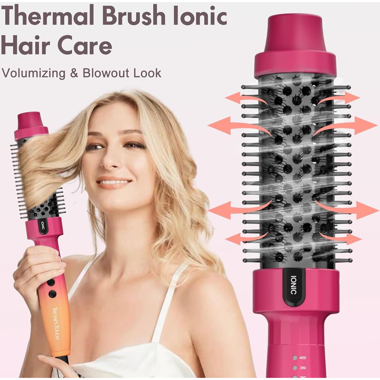 Cepillo Térmico Tresses Touch 1.5" Cerámica Iónica 5 Temperaturas