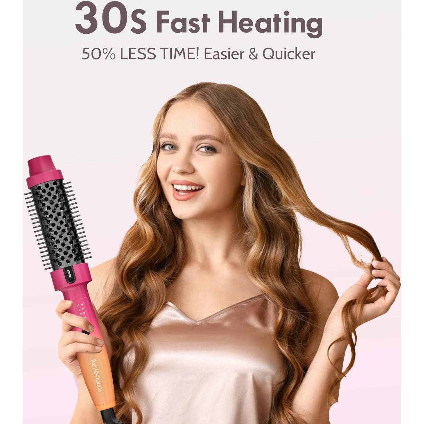 Cepillo Térmico Tresses Touch 1.5" Cerámica Iónica 5 Temperaturas