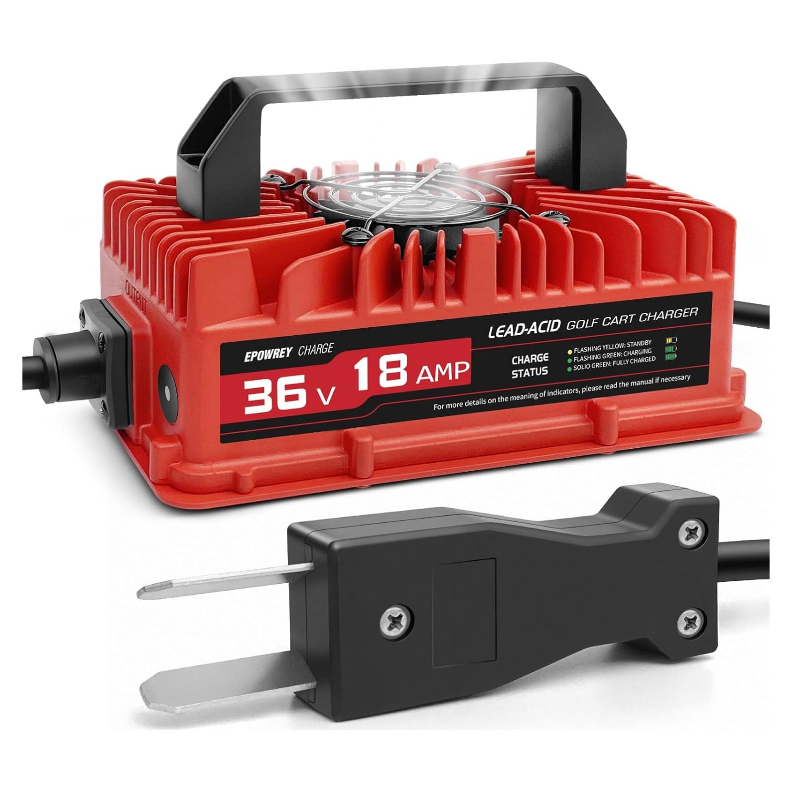 Cargador de Batería 18 Amp 36 Volt EZGO Yamaha Resistente