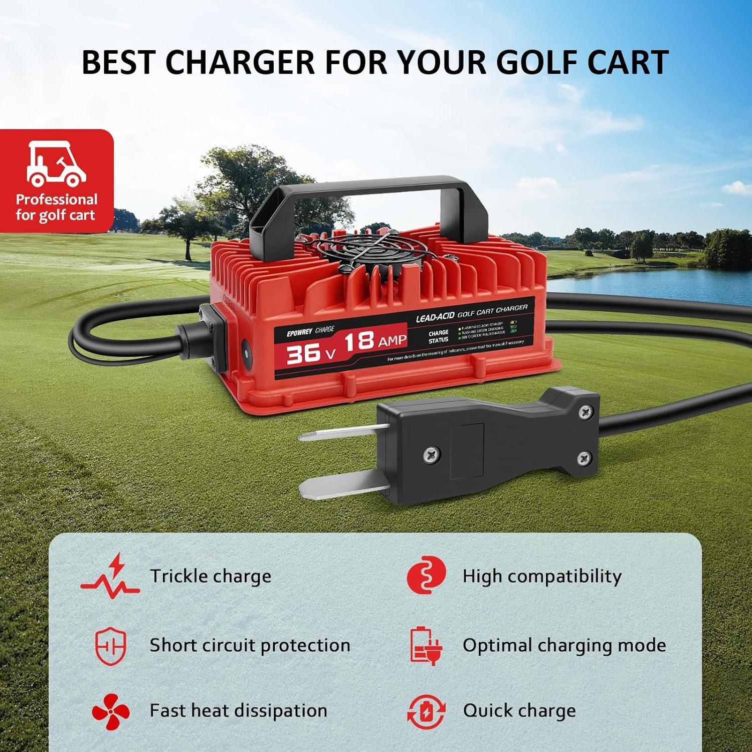 Cargador de Batería 18 Amp 36 Volt EZGO Yamaha Resistente