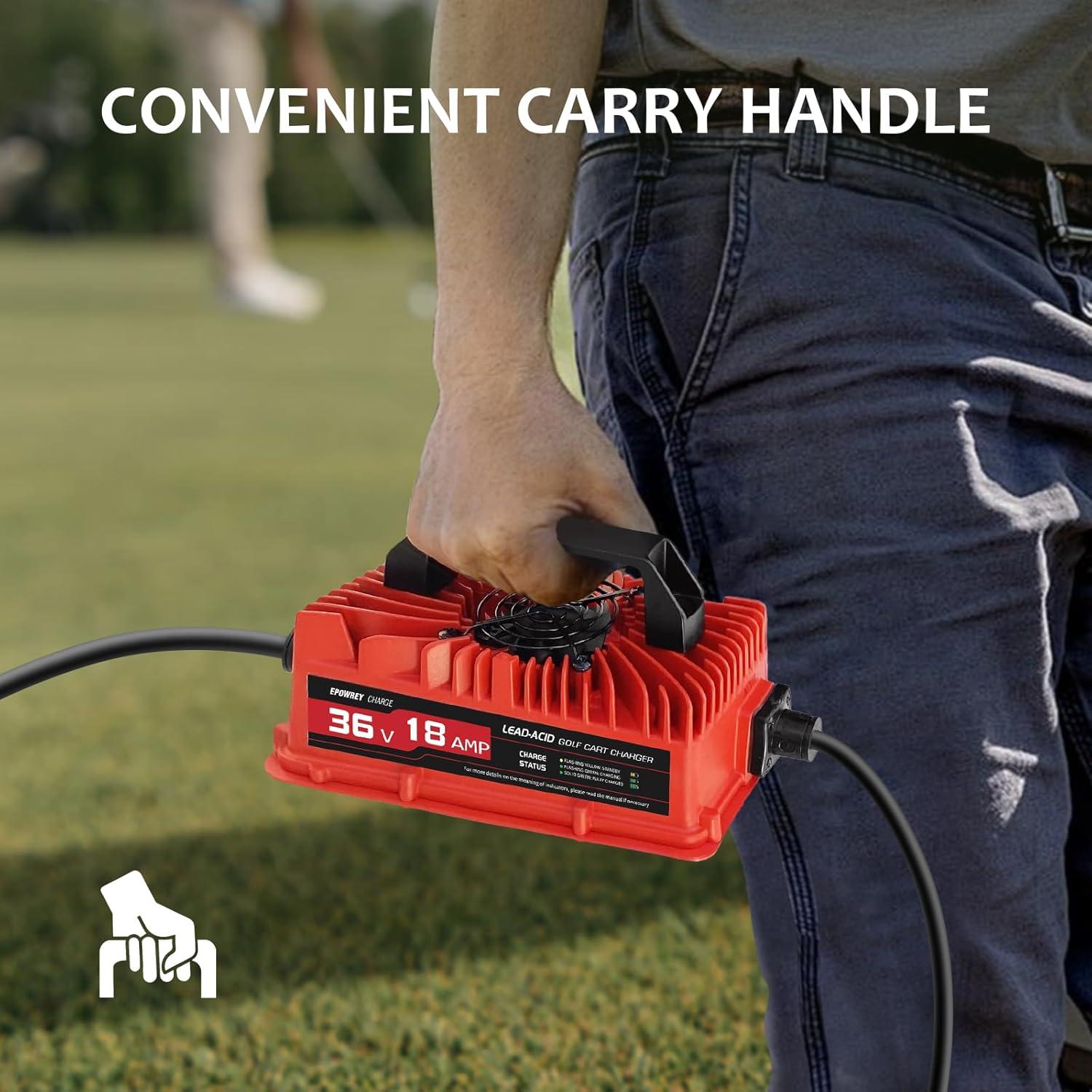 Cargador de Batería 18 Amp 36 Volt EZGO Yamaha Resistente