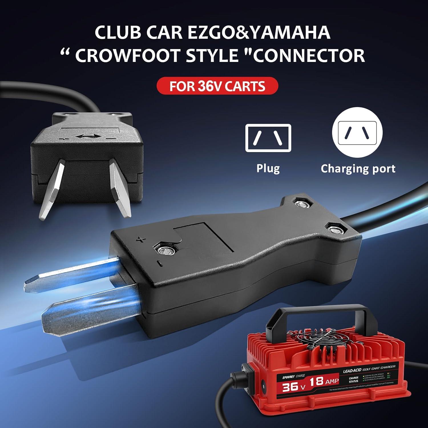 Cargador de Batería 18 Amp 36 Volt EZGO Yamaha Resistente