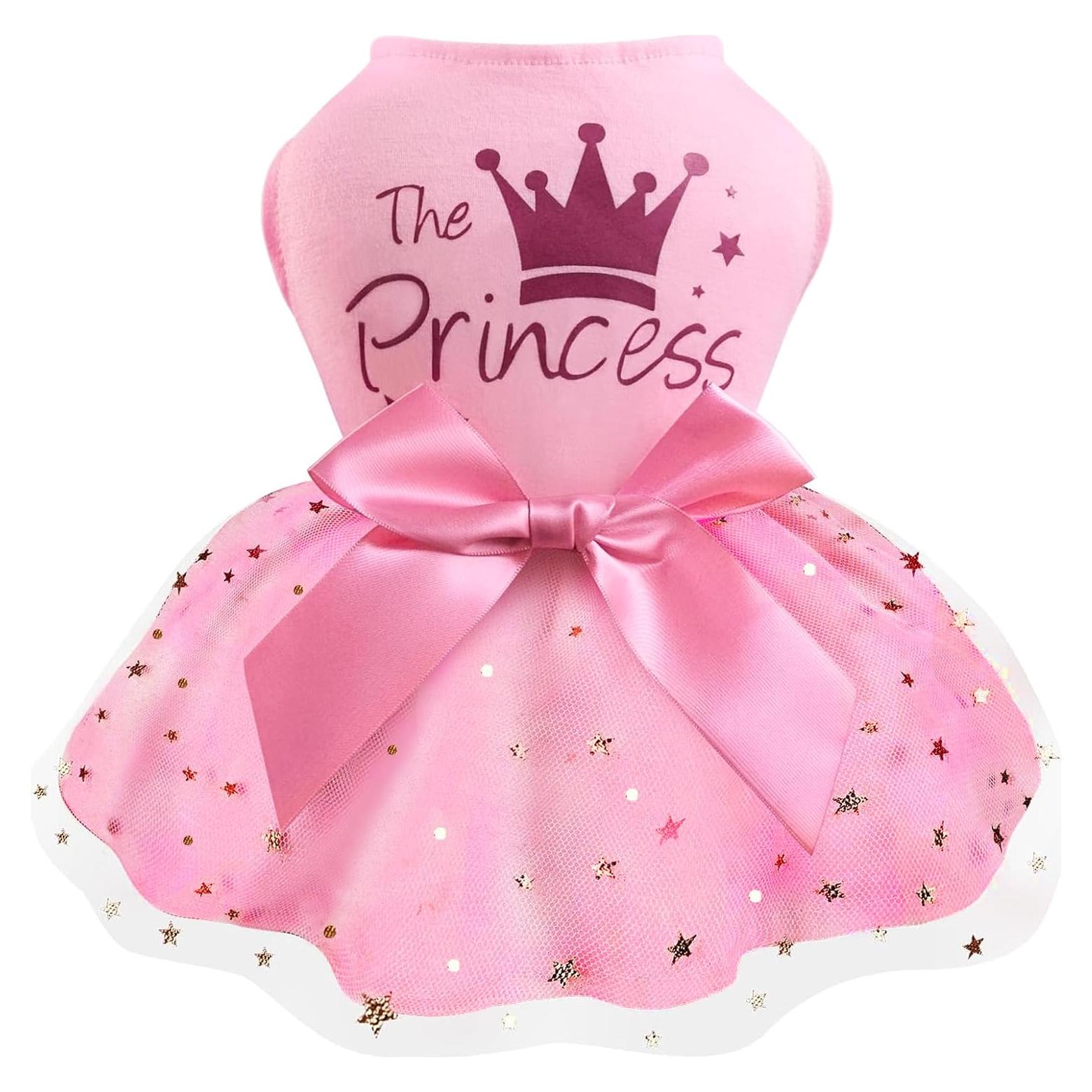 Vestido para Perro Idepet Rosa Princesa X-Grande Tul