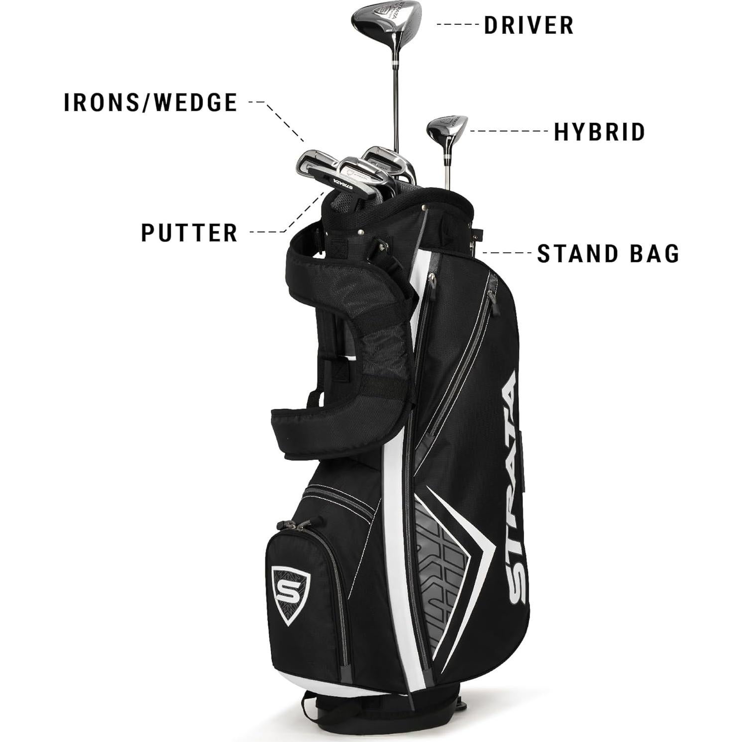 Conjunto Golf Callaway Strata Intro 9 Piezas Plata