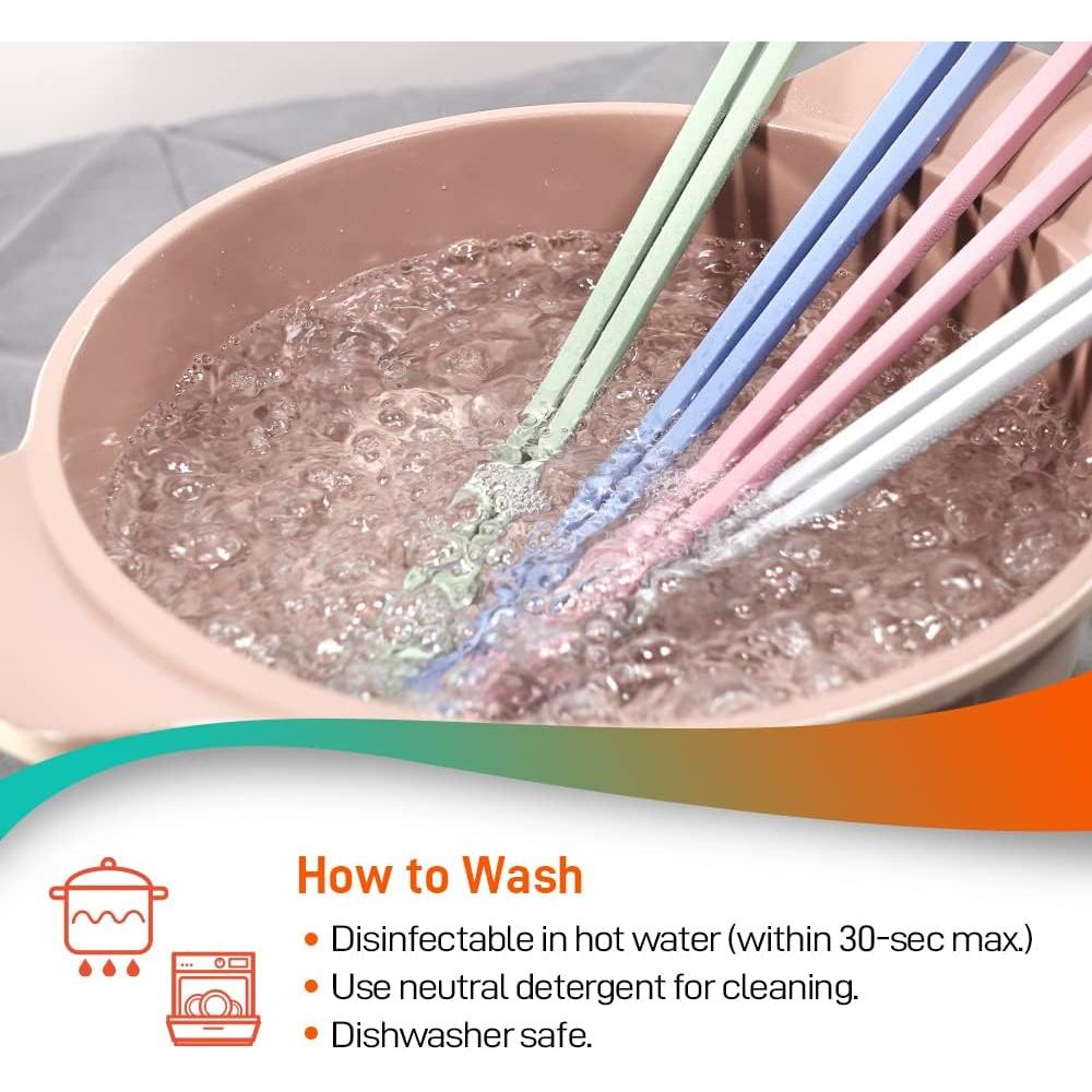 Palillos de Silicona Reutilizables Koryo Alphaline 30.5 cm Juego de 3