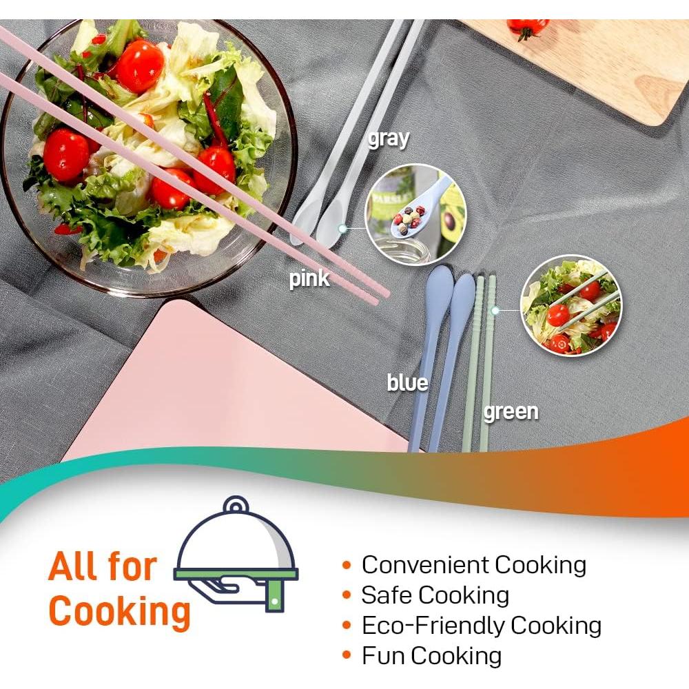 Palillos de Silicona Reutilizables Koryo Alphaline 30.5 cm Juego de 3