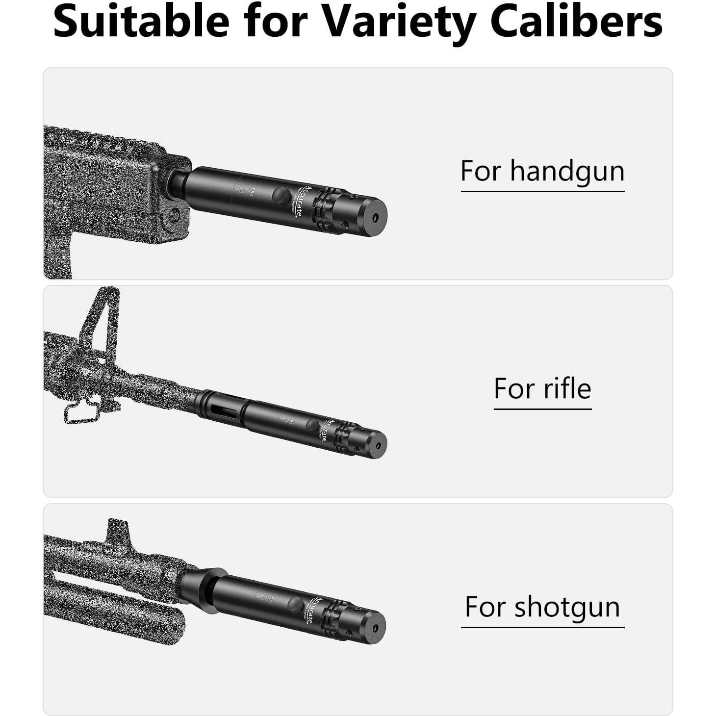 Kit de Visor Láser MidTen Rojo/Verde con 32 Adaptadores