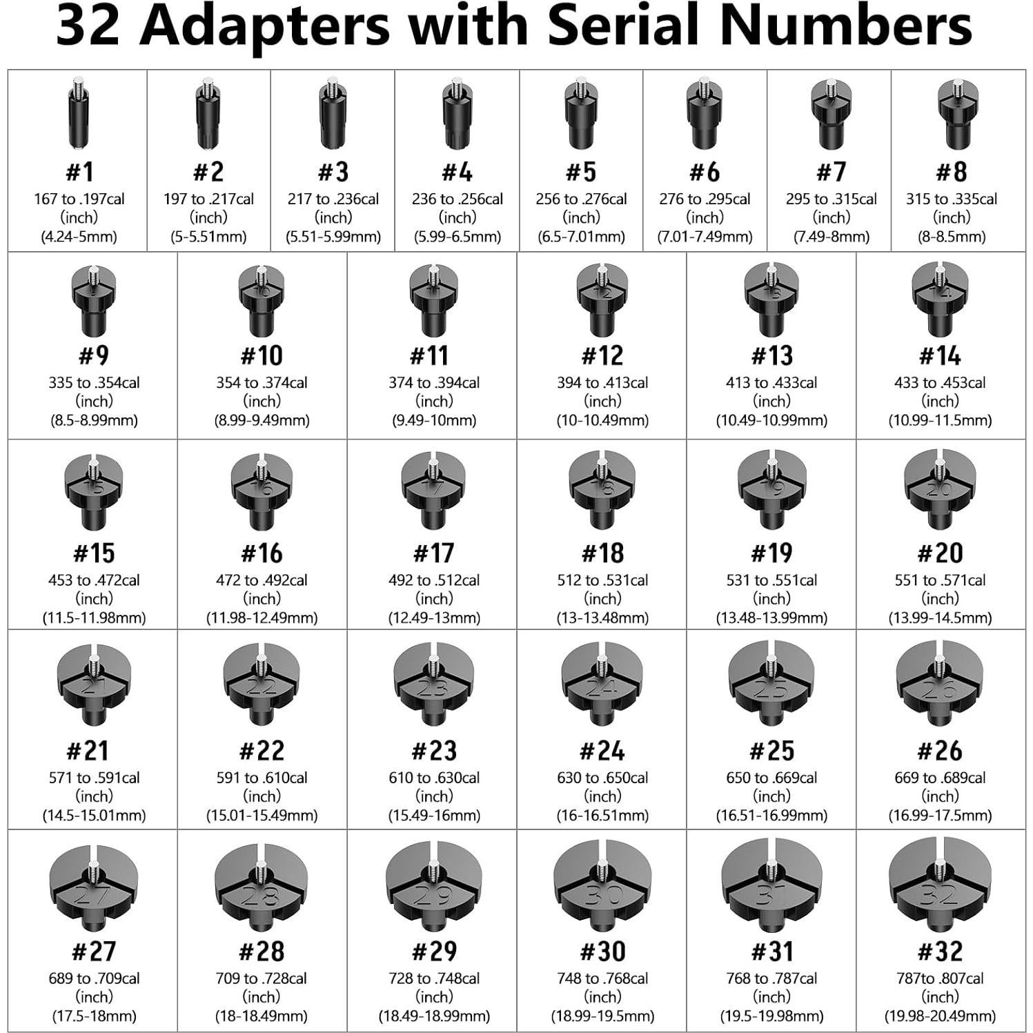 Kit de Visor Láser MidTen Rojo/Verde con 32 Adaptadores