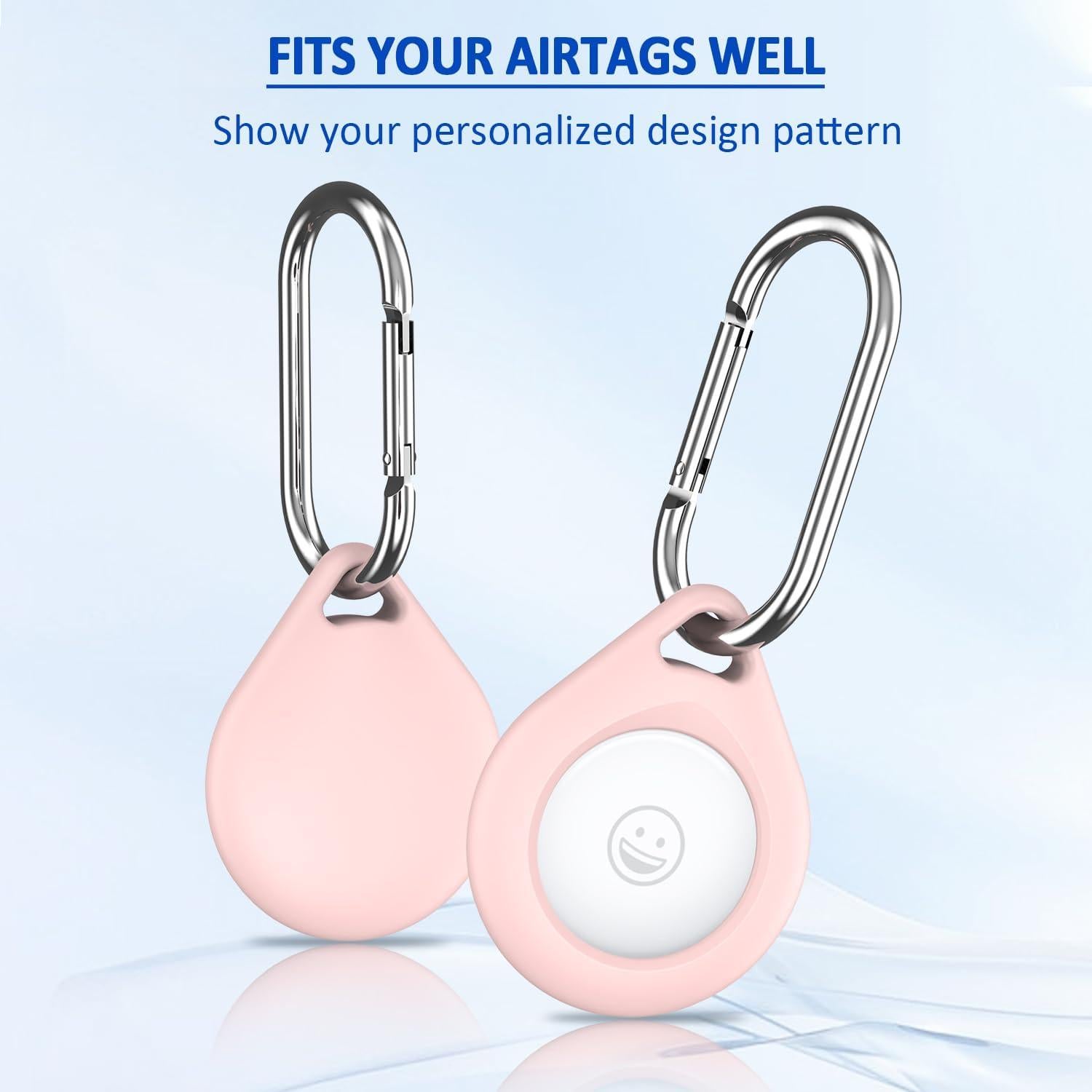 Soporte R-fun para Airtag - Paquete de 4 Fundas Silicona