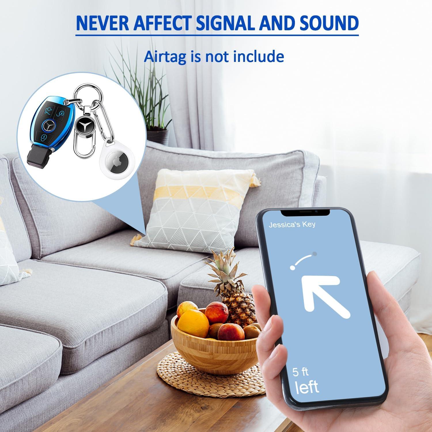 Soporte R-fun para Airtag - Paquete de 4 Fundas Silicona