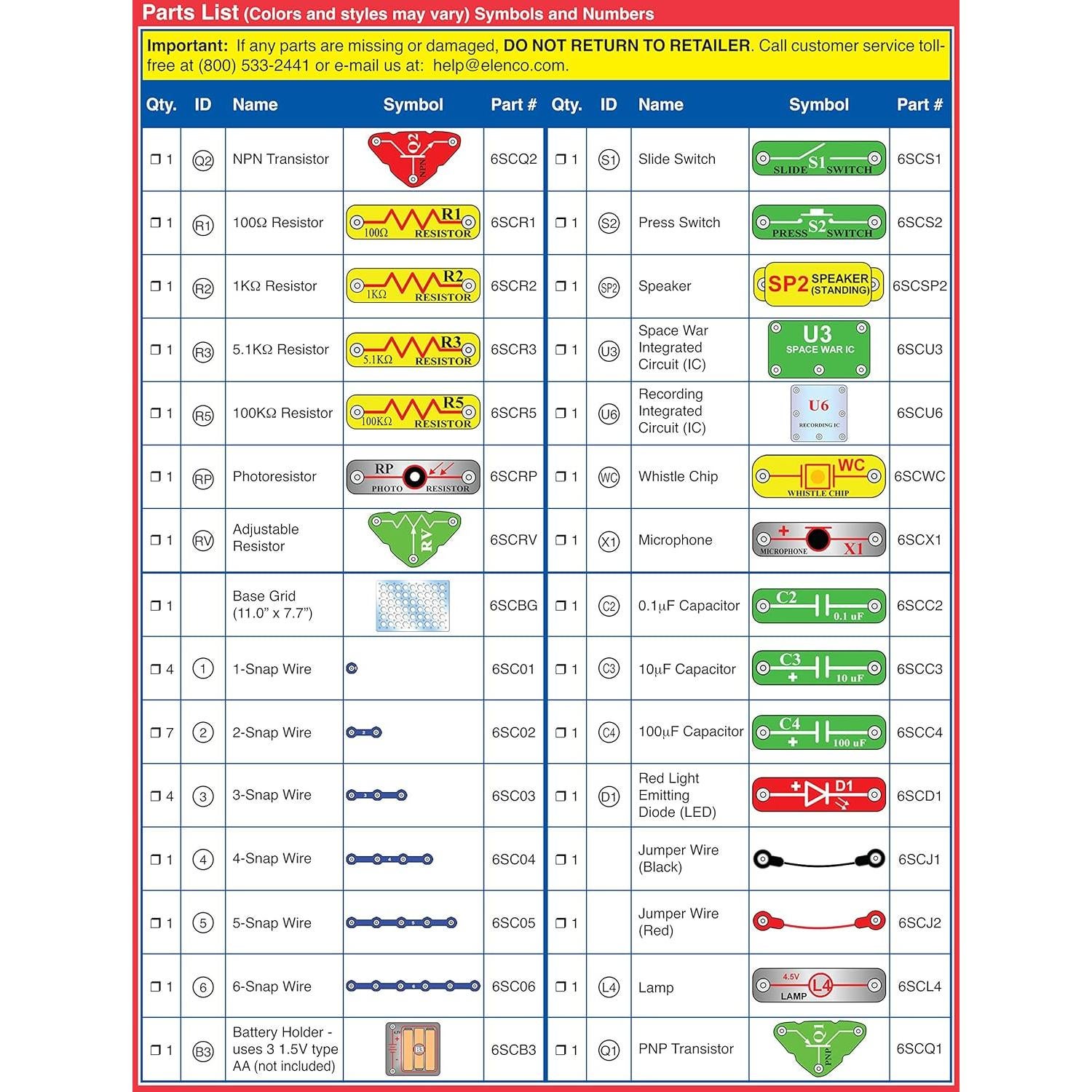 Kit de Exploración Electrónica Snap Circuits 203 - 200 Proyectos STEM