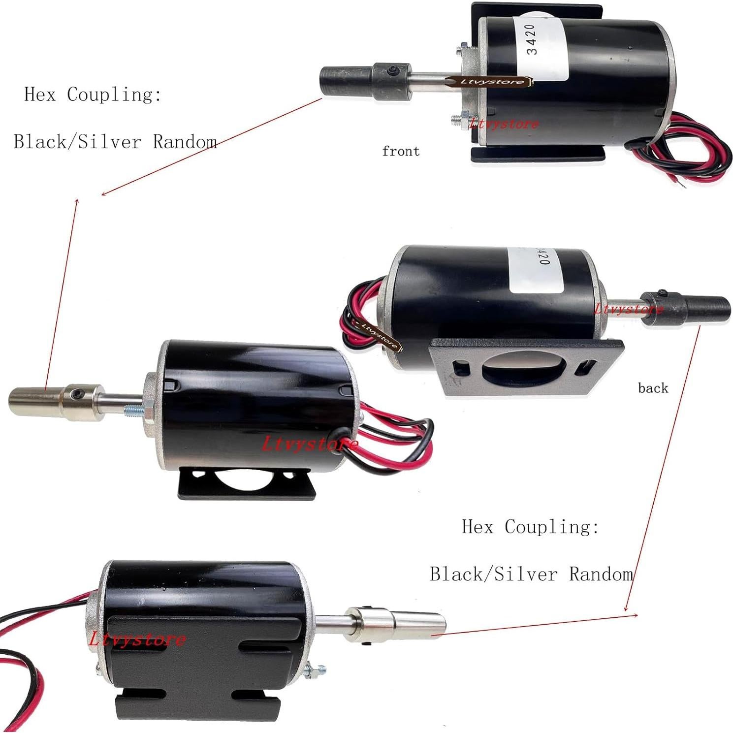 Motor de Corriente Continua 12V 30W 3500RPM Ltvystore