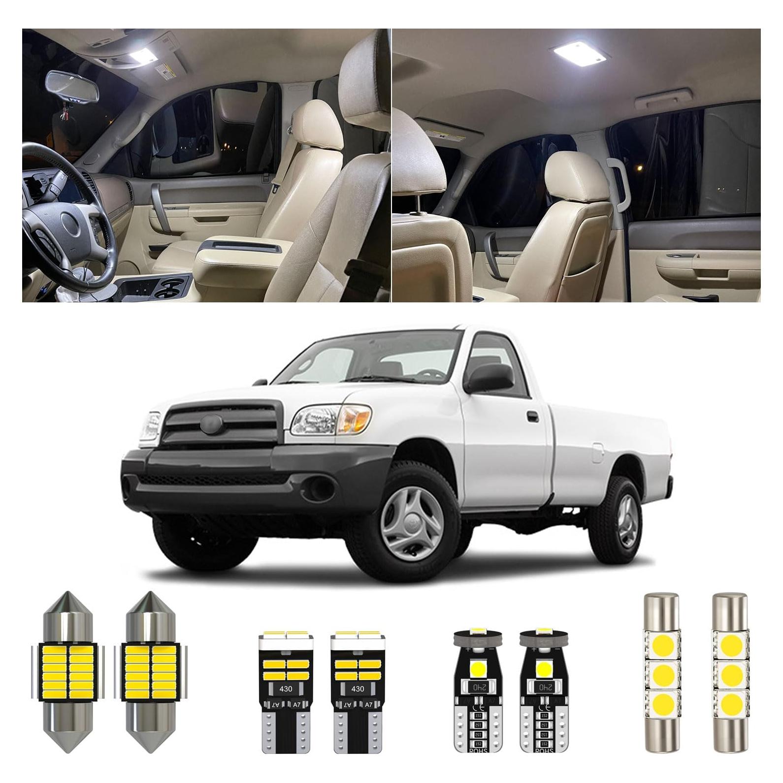 Kit de luces interiores LED Xpismii 6000K para Toyota Tundra 2000-2006