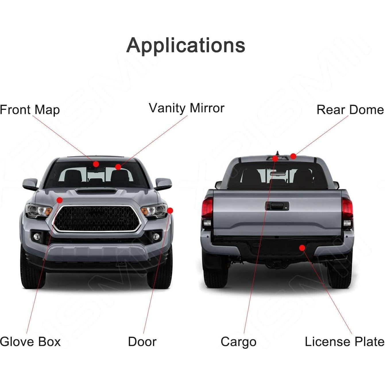 Kit de luces interiores LED Xpismii 6000K para Toyota Tundra 2000-2006