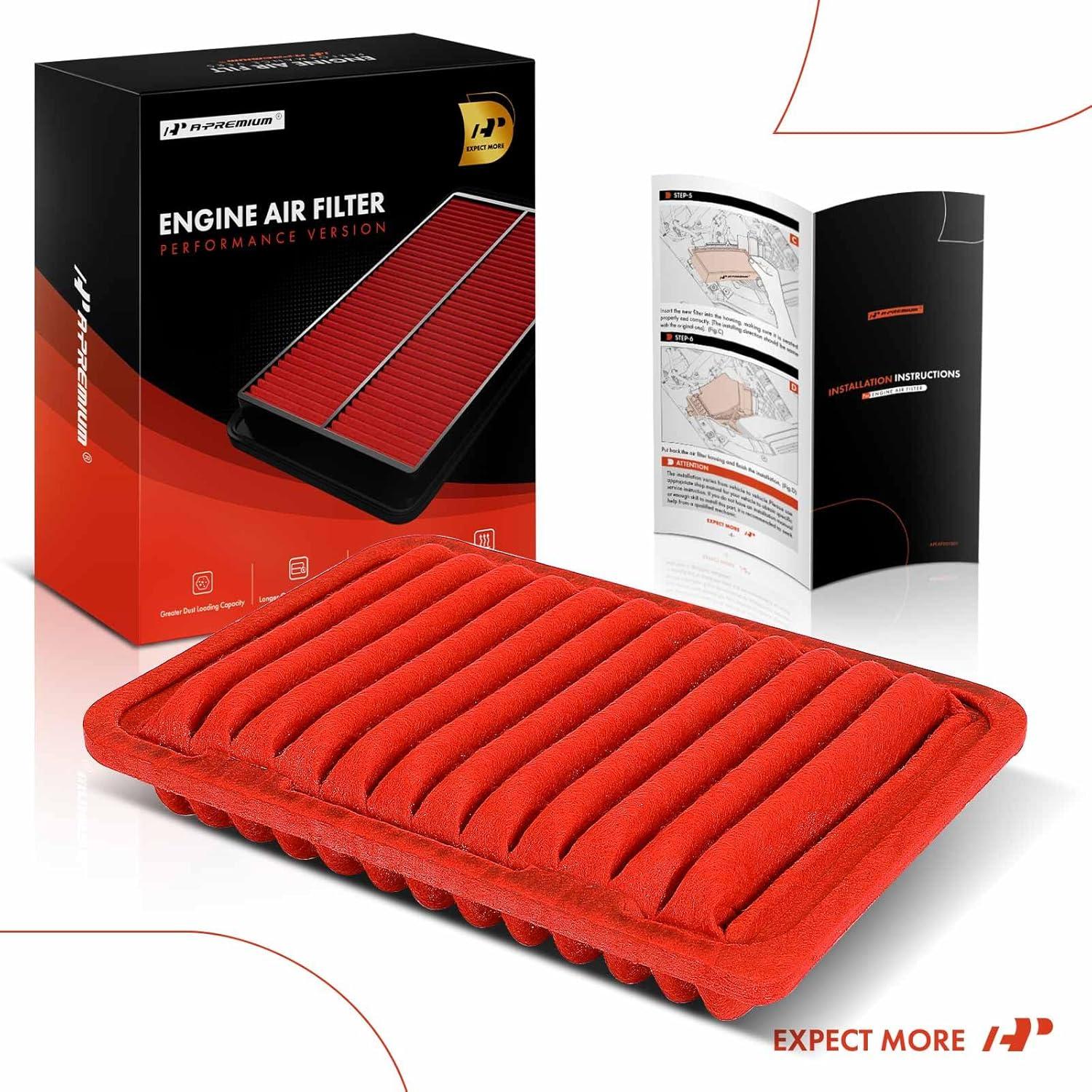 Filtro de aire A-Premium para Toyota, Scion y Pontiac 2009-2019