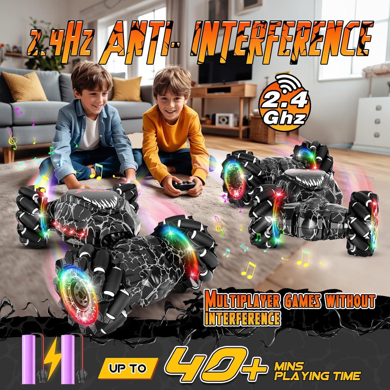 Coche Acrobático RC OSIMILY 4WD LED 500mAh Todo Terreno