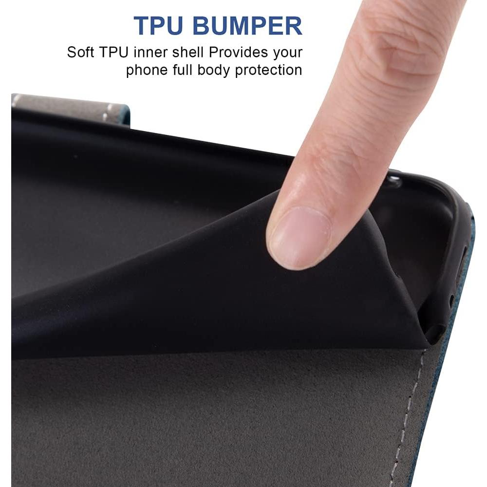 Funda Flip Asuwish para TCL 20 SE con Protector de Pantalla