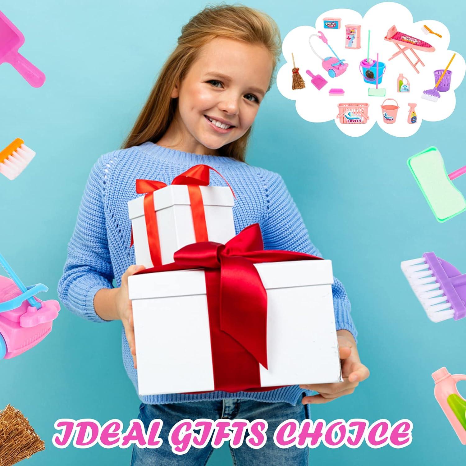 SOTOGO 18 Piezas Accesorios de Limpieza para Casa de Muñecas