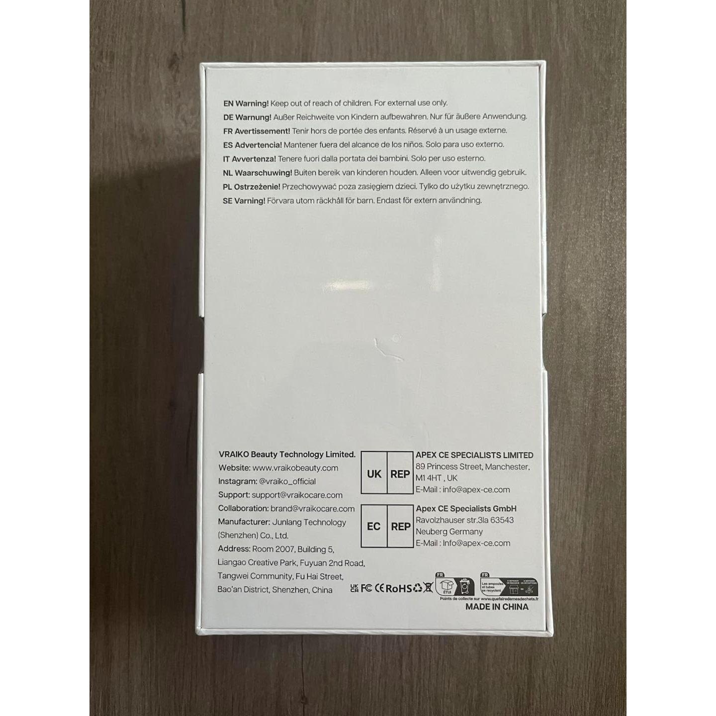 Masajeador Facial VRAIKO LILY Rosa con Calor y Vibración