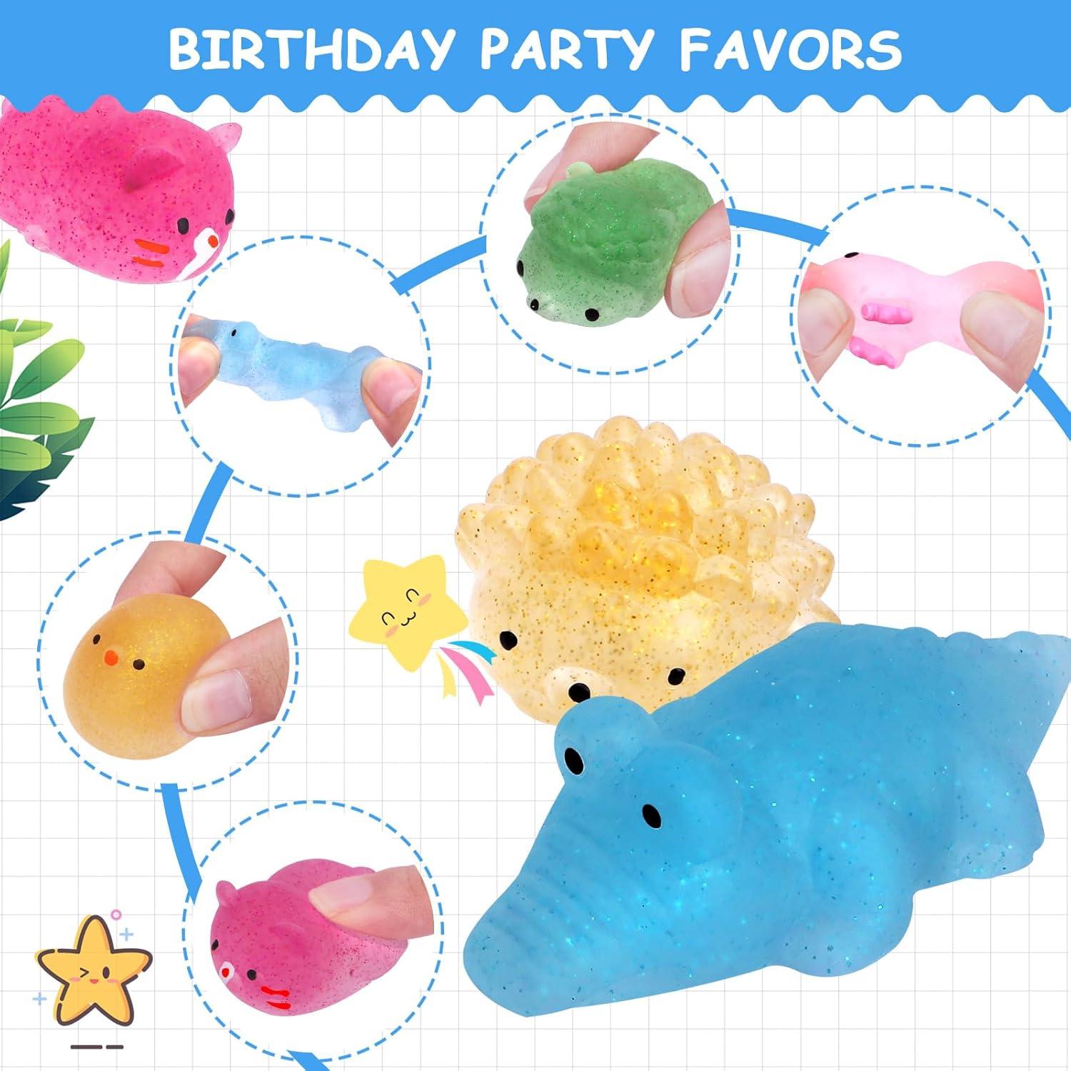 30 Pcs Juguetes Squishies Mochi POKONBOY Animales Kawaii