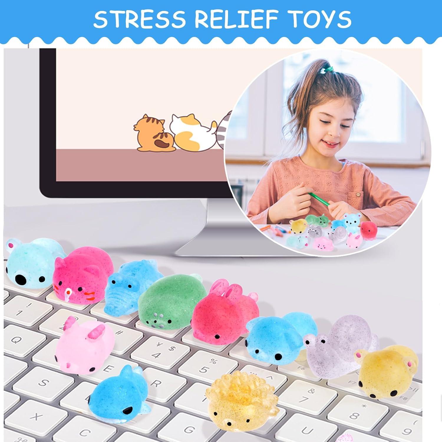 30 Pcs Juguetes Squishies Mochi POKONBOY Animales Kawaii