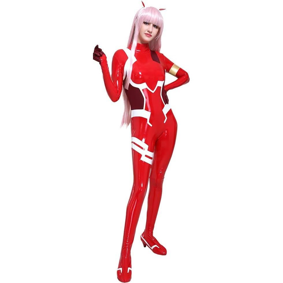 Traje de Cosplay para Mujeres Cosplay.fm Rojo de Cuero PU