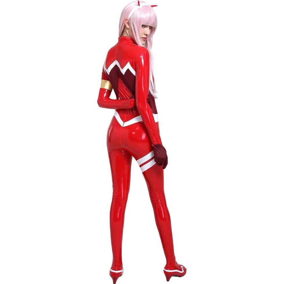 Traje de Cosplay para Mujeres Cosplay.fm Rojo de Cuero PU