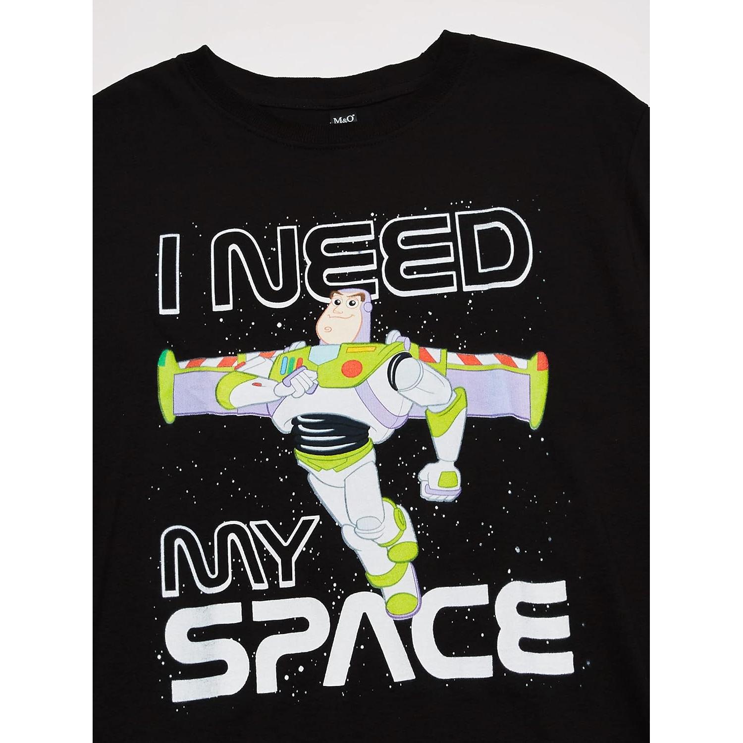 Camiseta Gráfica Disney Buzz Lightyear Hombre - Negro