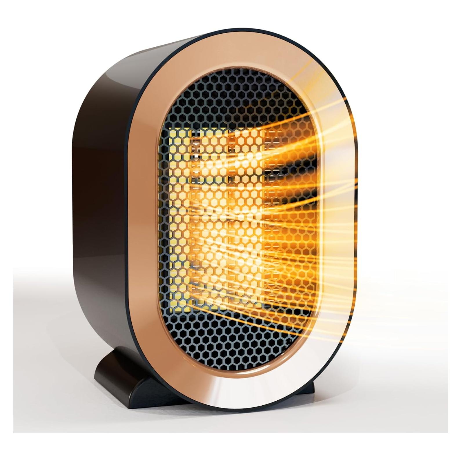 Calentador Eléctrico Portátil Swocky 1200W Cerámico Negro