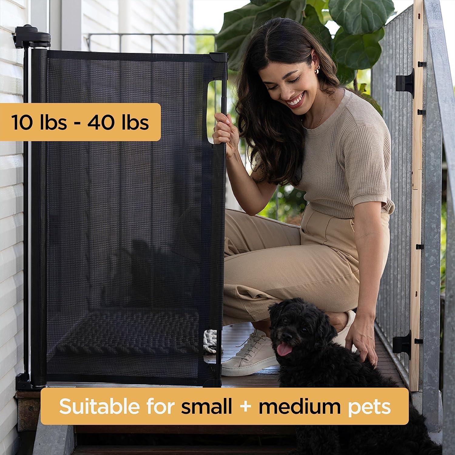 Puerta Retráctil Hakuna Pets 92.9 cm x 180.3 cm Negra
