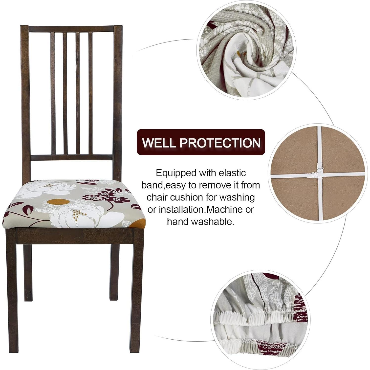 Fundas de Asiento SearchI Juego de 4 para Sillas de Comedor