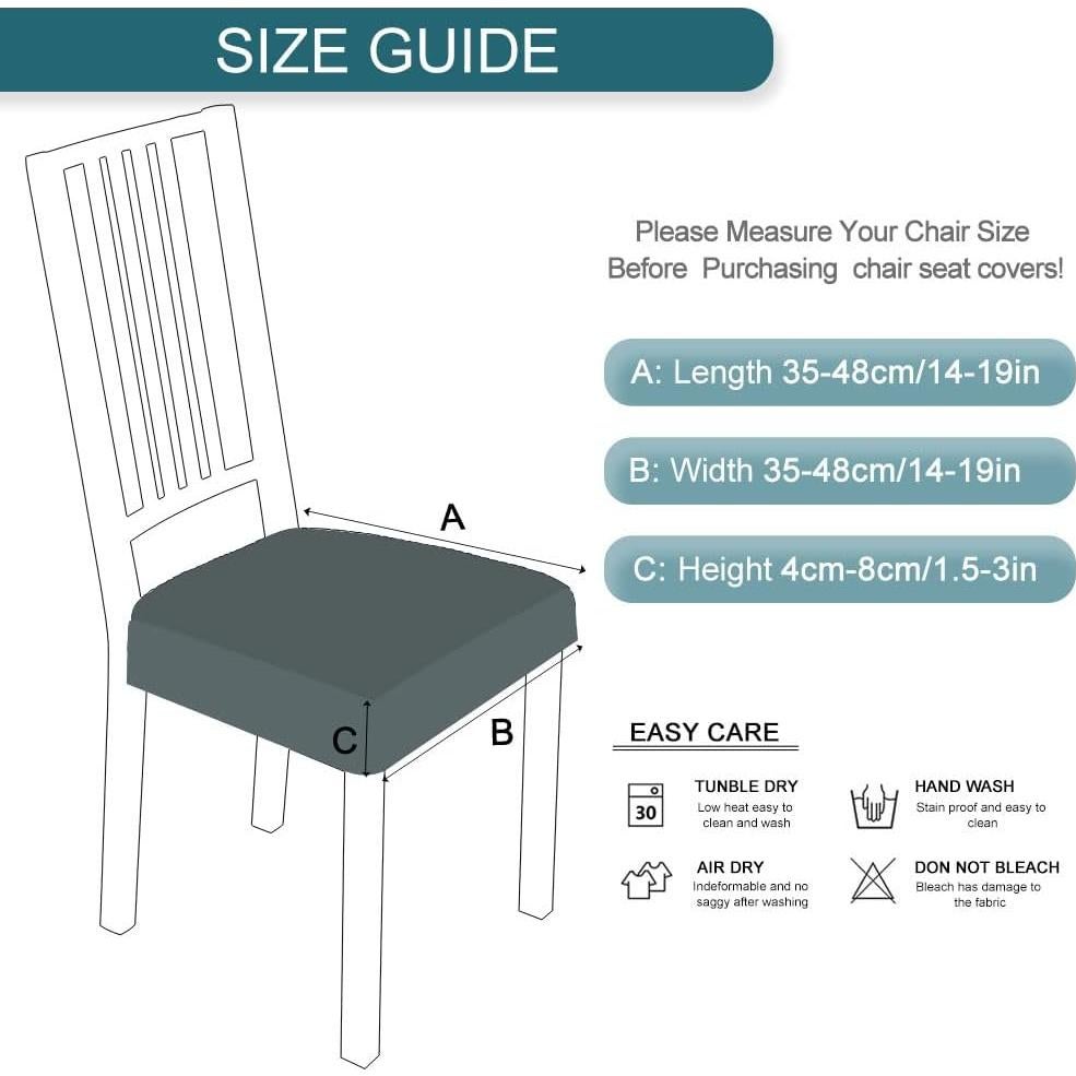 Fundas de Asiento SearchI Juego de 4 para Sillas de Comedor