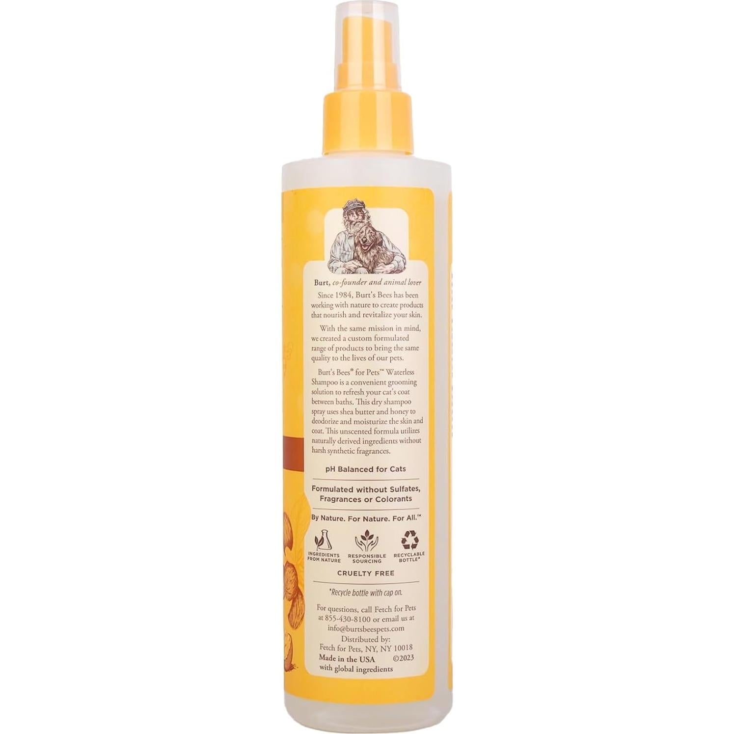 Champú Spray Sin Agua para Gatos Burt's Bees 295.7 ml