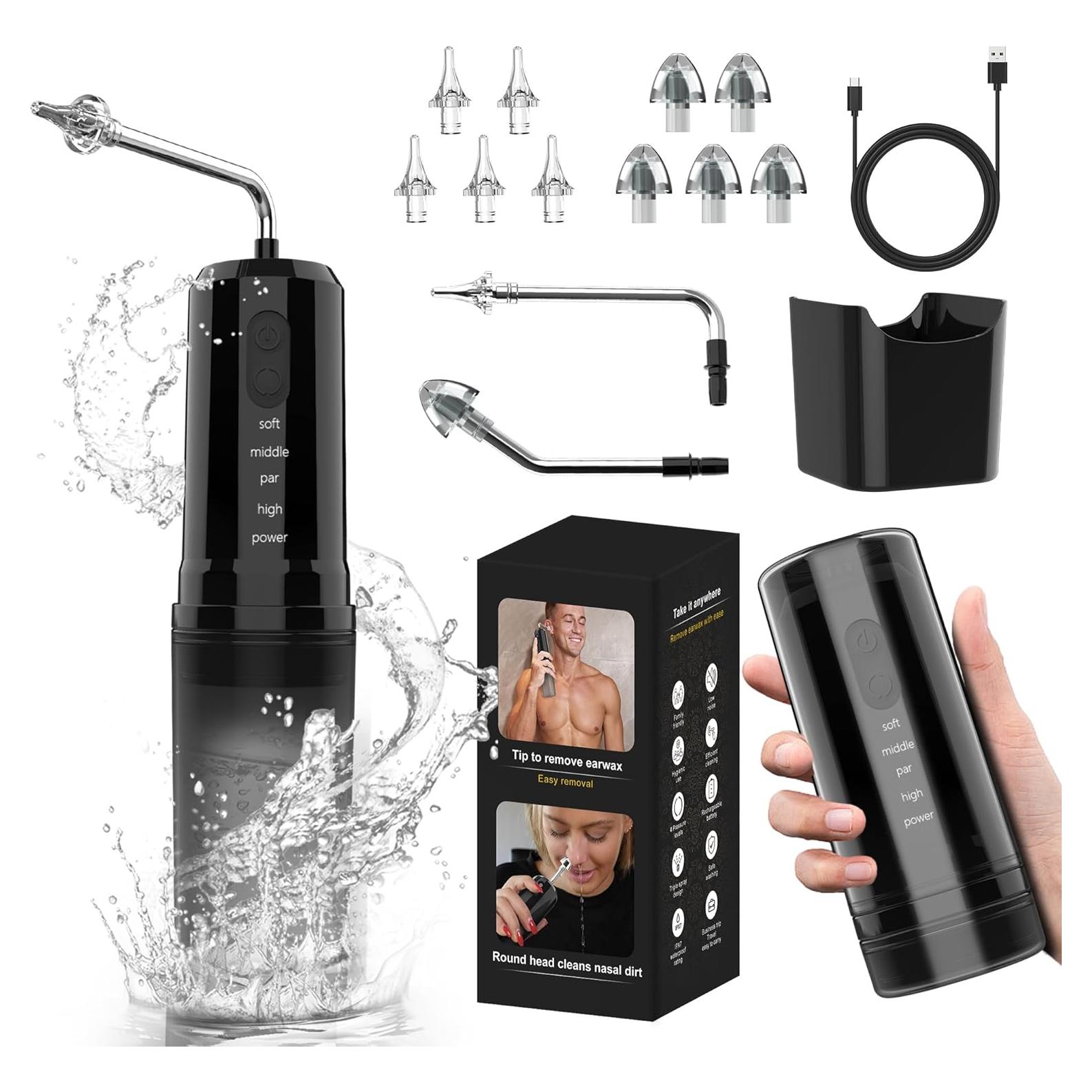 Kit de Limpieza de Oídos Eléctrico Pirzlqie 2 en 1 con 4 Modos