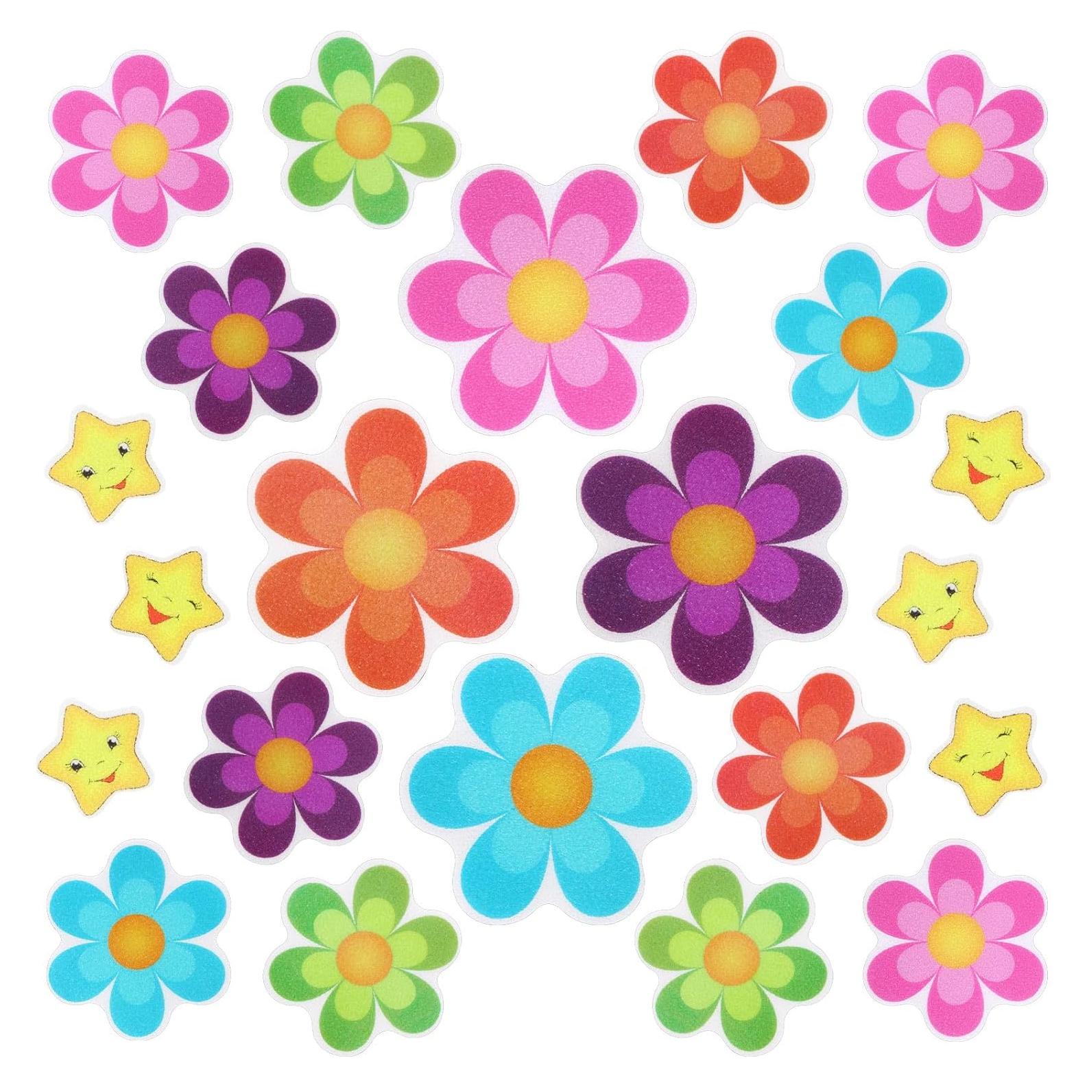 Calcomanías Antideslizantes para Baño Photect 20 Piezas Floral