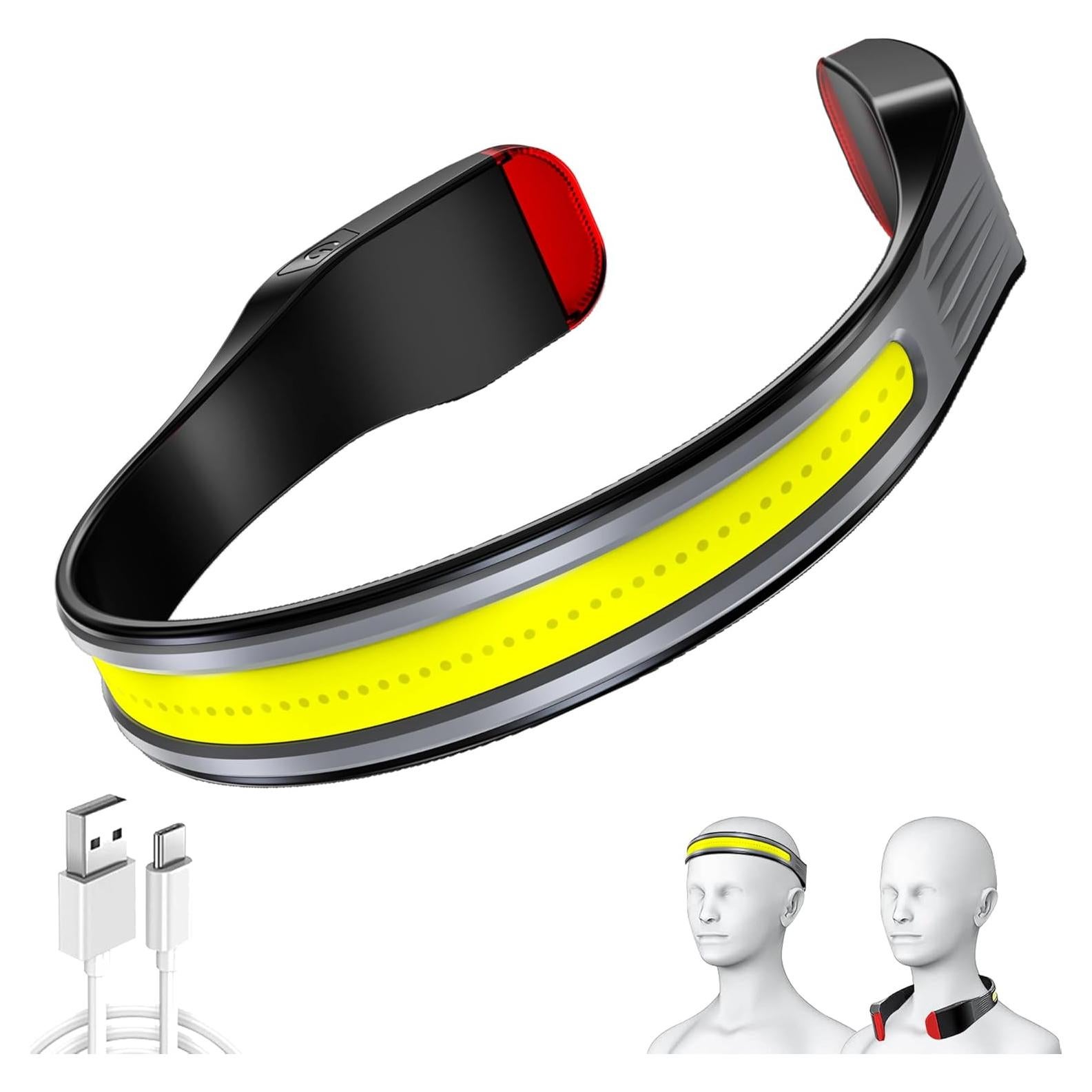 Linterna Frontal Recargable LED PINSAI G23B 230° Impermeable