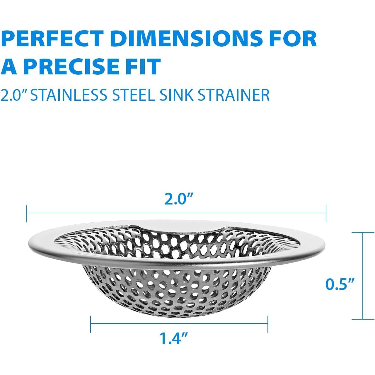 Colador de Drenaje de Acero Inoxidable ONUCP 2" - 2 Piezas