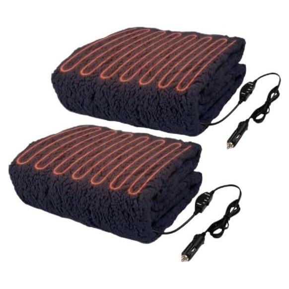 Manta Calentada Stalwart 2-Pack 12V para Auto 145x99 cm