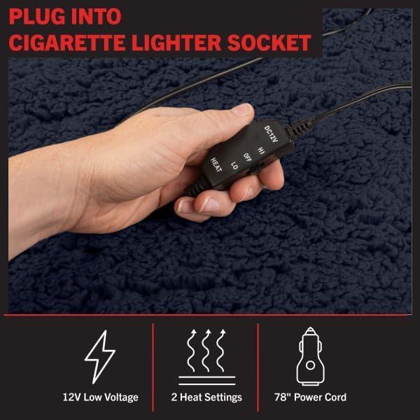 Manta Calentada Stalwart 2-Pack 12V para Auto 145x99 cm